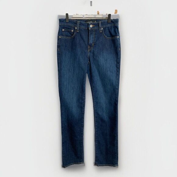 Ralph Lauren Black Label Jeans Women’s 4x30 Blue Denim Mid Rise Straight Leg - Picture 1 of 11